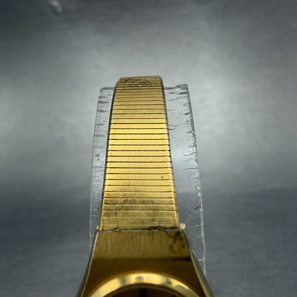 Seiko Watch Women 18mm Gold Dial Gold Tone Oval 1400-8209 New Battery Vintage4