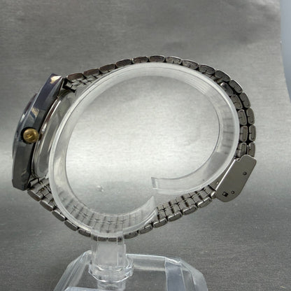 Technos Borazon Watch Men 37mm Black Dial Tungsten Date Round Automatic VTG6