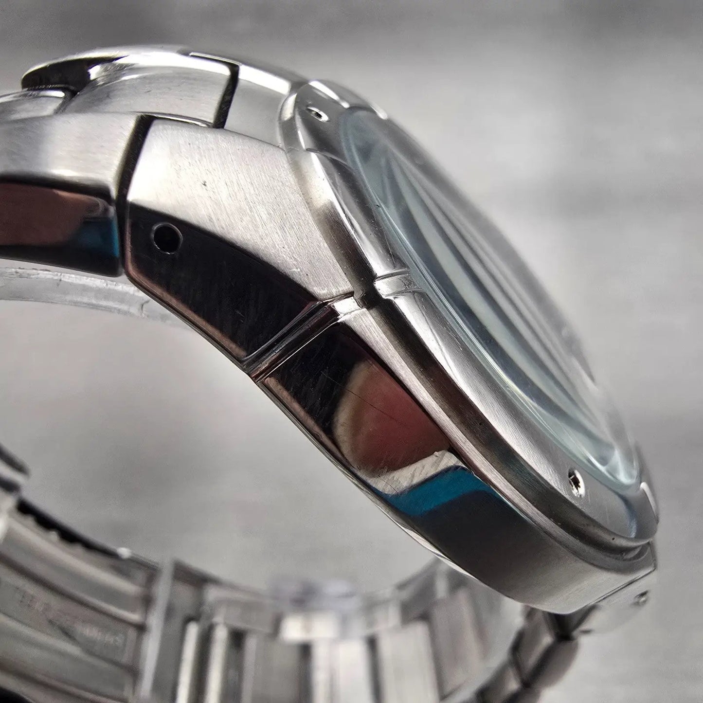 Seiko Pulsar Watch Men 37mm Blue Dial Silver Tone Date Round VX42-X051 New Batt3