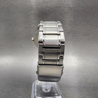 Citizen EcoDrive Watch Men 40mm White Dial Steel Daydate Round AW010051A8