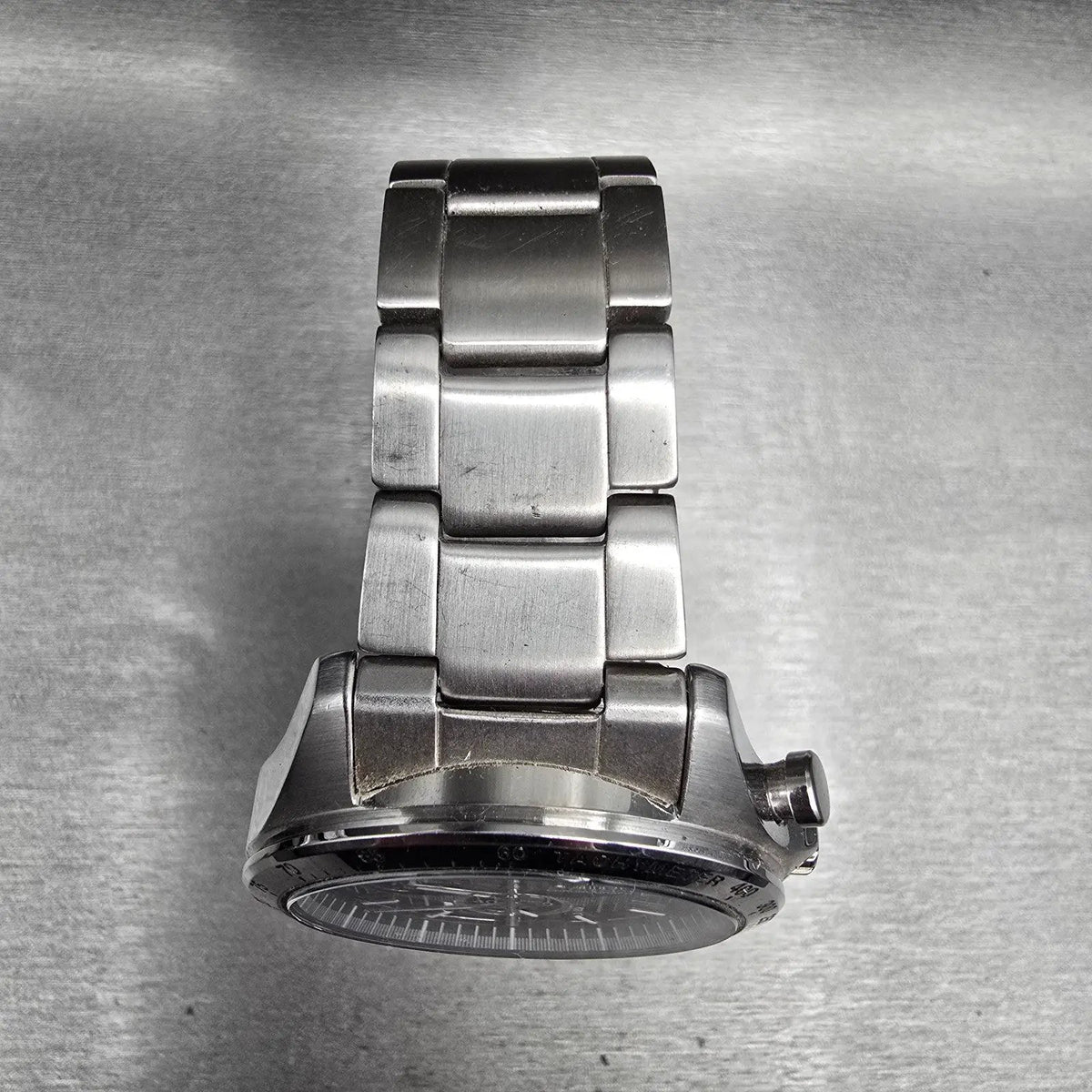 Seiko Chronograph Watch Men 40mm Black Dial Silver Date 8T67-00C0 New Batt JDM4