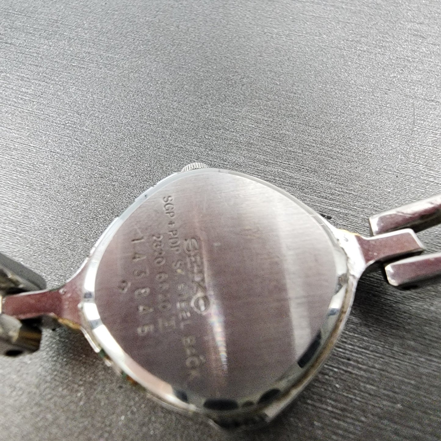 Seiko Watch Women 23mm Champagne Dial Two Tone Vintage 23206620 New Battery9