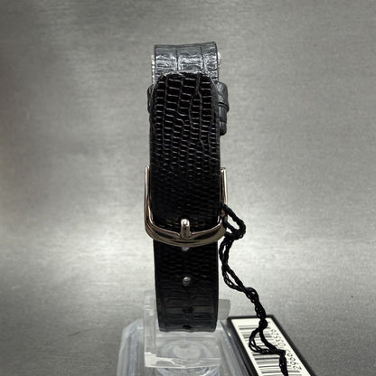 Seiko Tank Watch Women 18mm MOP Dial Black Tone Rectangle 1N005C89 NOS Runs Box7