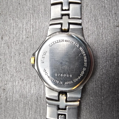 Citizen Elegance Watch Women 25mm Silver Dial Two Tone Date 1012-H20119 New Batt10