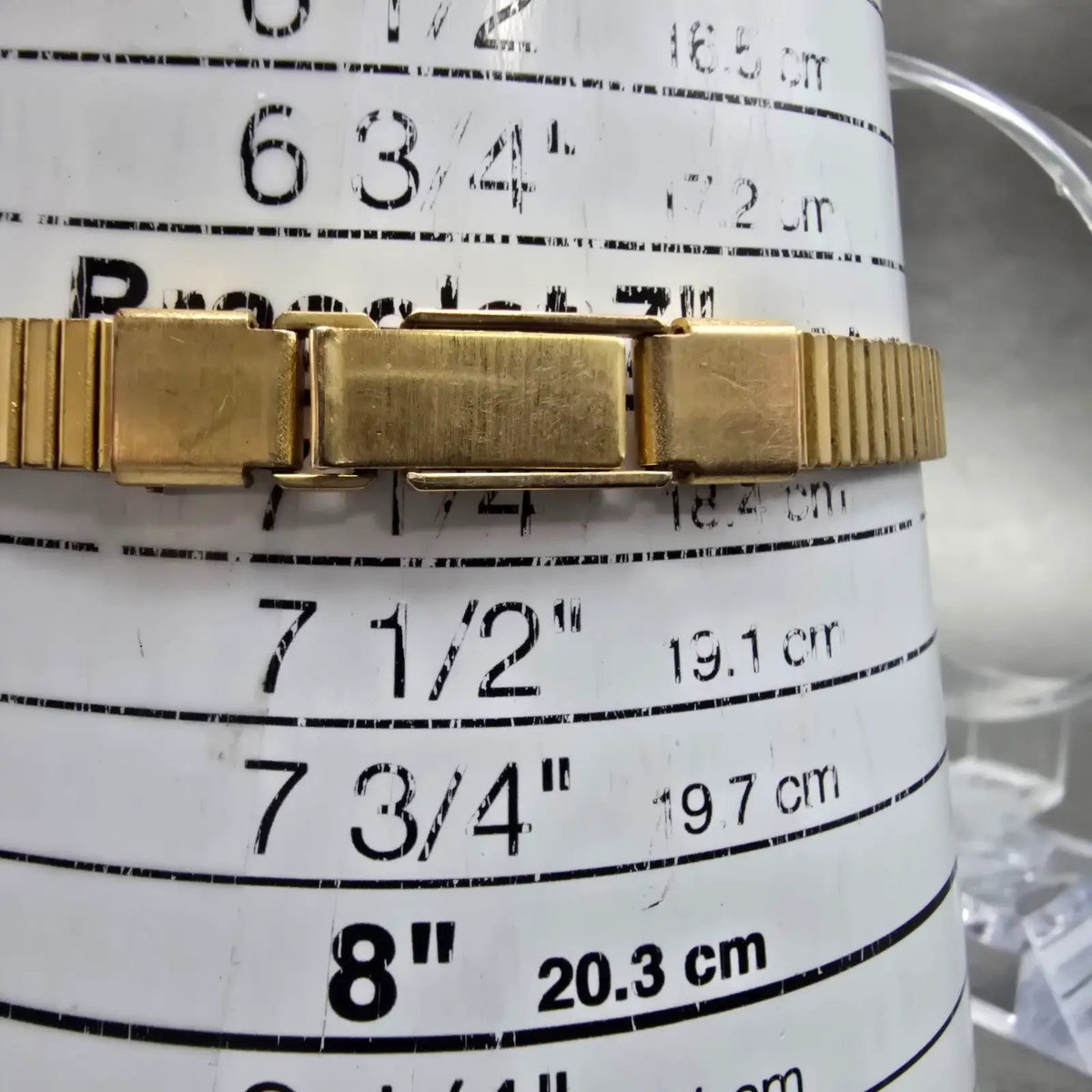 Jules Jurgensen Watch Women 11mm Gold Dial Gold Tone Rectangle New Battery VTG10