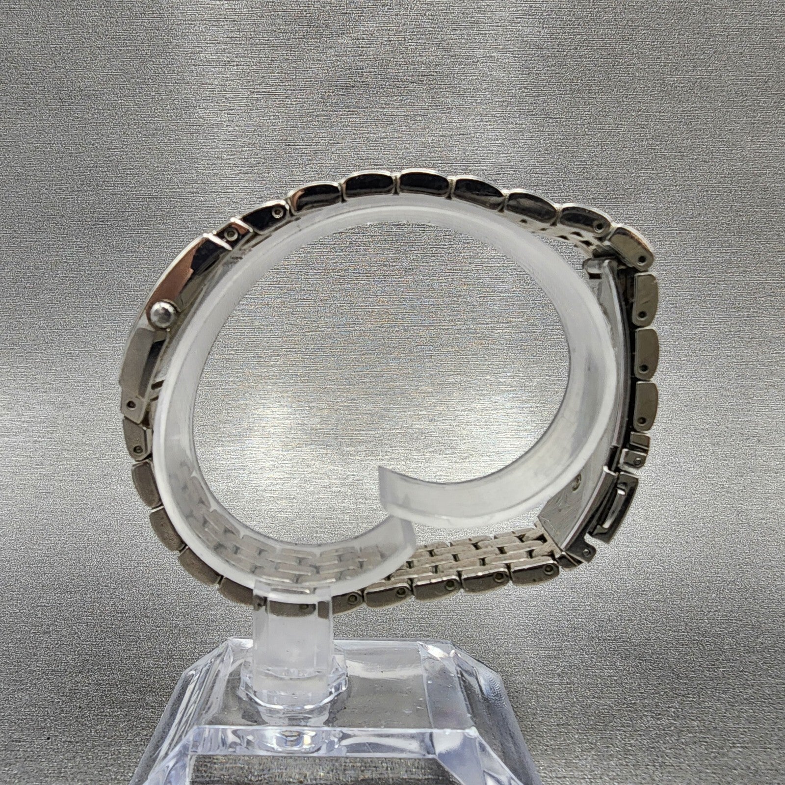 Caravelle Bulova Watch Women 20mm White Dial Silver Tone Rectangle 43L48 NewBatt6