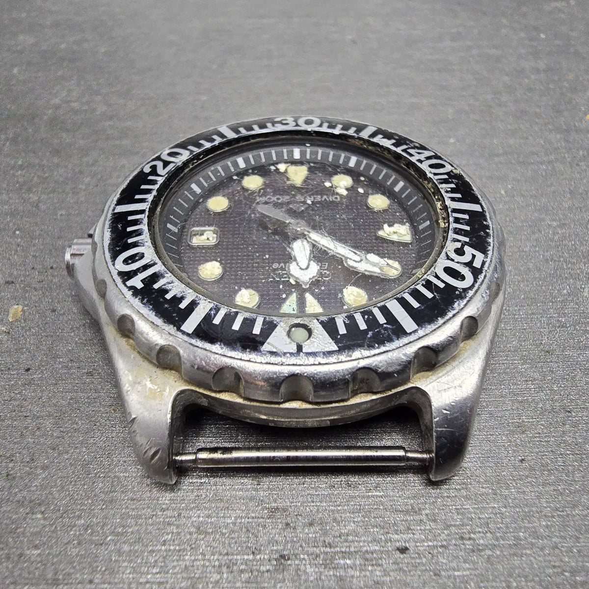 Citizen Eco-Drive Dive Watch Men 41mm Black Dial Steel 7878-H10716 PARTS5