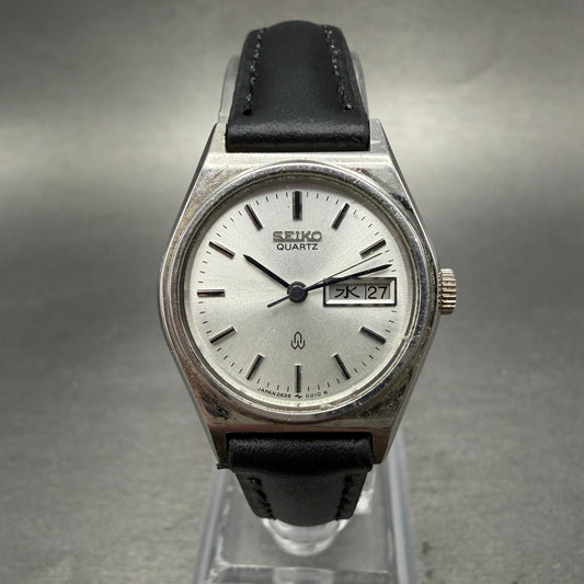 Seiko Watch Women 24mm Silver Dial Silver Tone Daydate 2626-0010 New Battery TG50