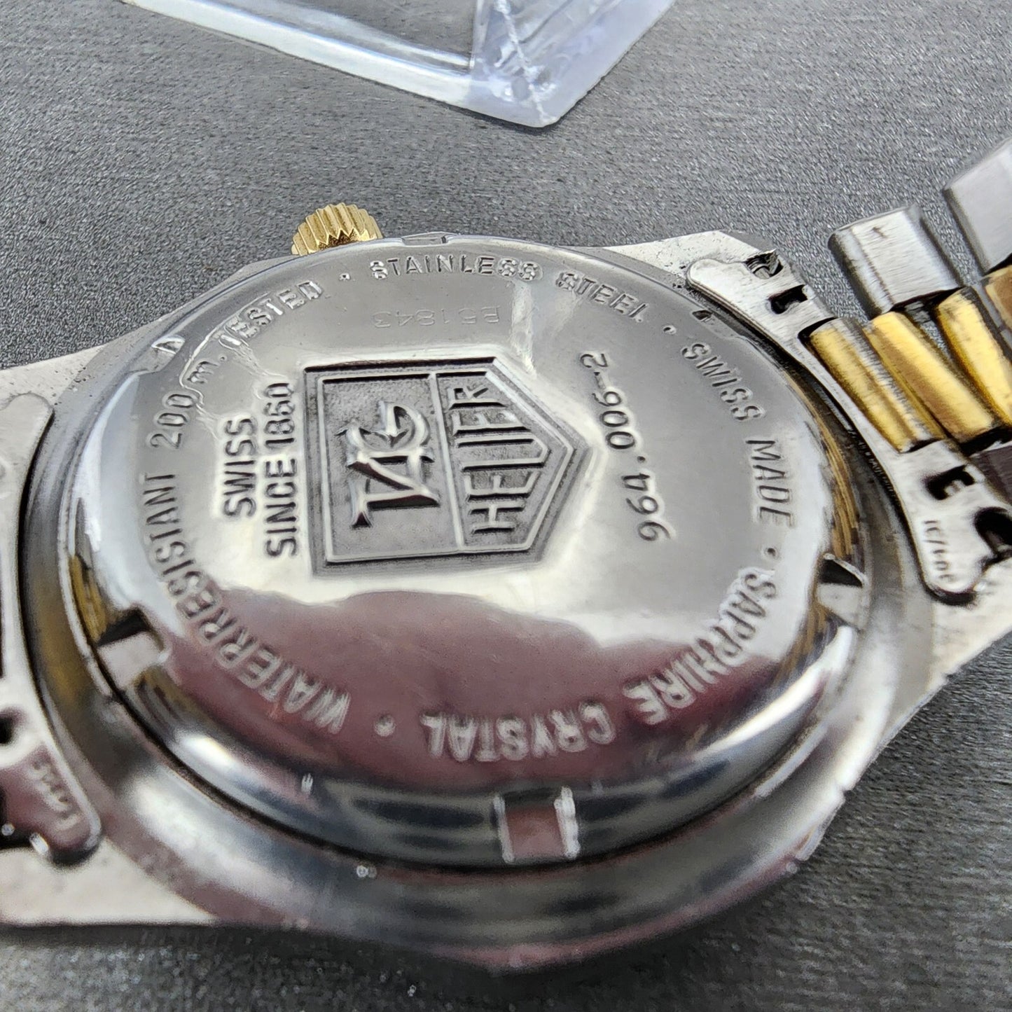 Tag Heuer Professional 200 Watch Men 37mm Gold Dial Two Tone Date Round New Batt9