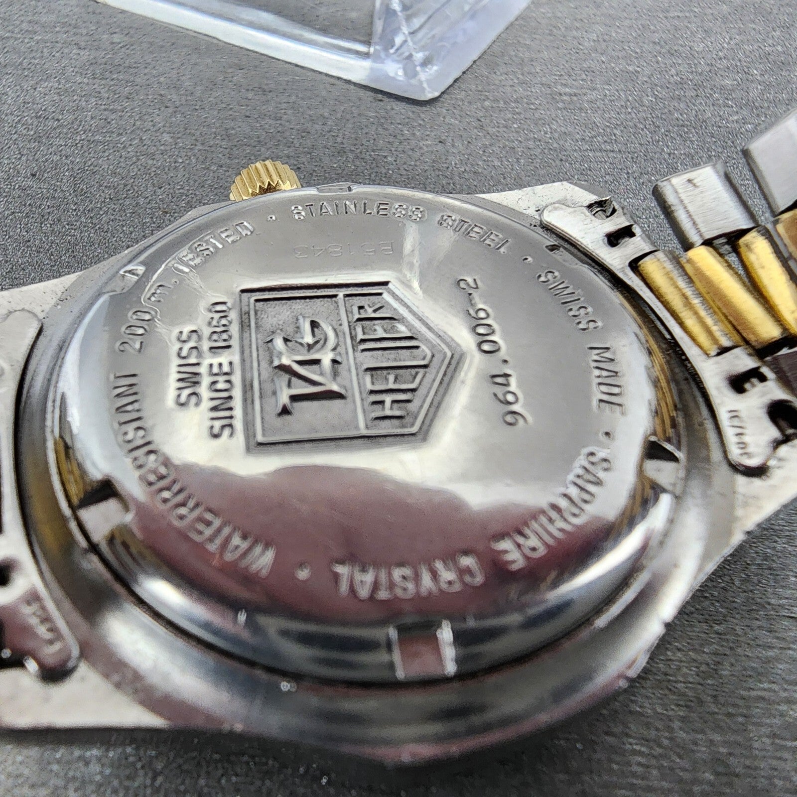 Tag Heuer Professional 200 Watch Men 37mm Gold Dial Two Tone Date Round New Batt9