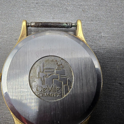 Omega De Ville Watch Men 32mm Gold Dial Gold Tone 195.0039 PARTS  Vintage7