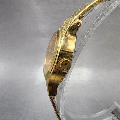 Seiko Watch Women 20mm Champagne Dial Gold Tone Round 8Y210020 New Battery2