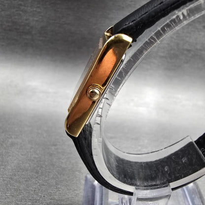 Seiko Tank Watch Women 18mm White Dial Gold Tone Rectangle 1N01-5A40 New Battery2