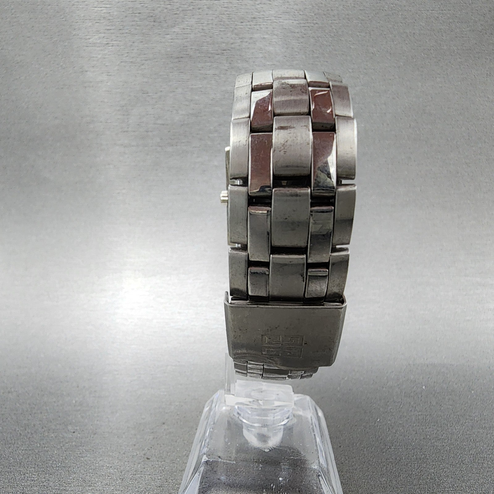 Givenchy Tank Watch Women 27mm Silver Dial Silver Tone Rectangle New Battery7