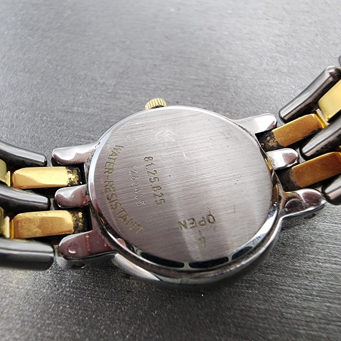 Movado Museum Watch Women 24mm Black Dial Two Tone Round 81.25.825 New Battery9