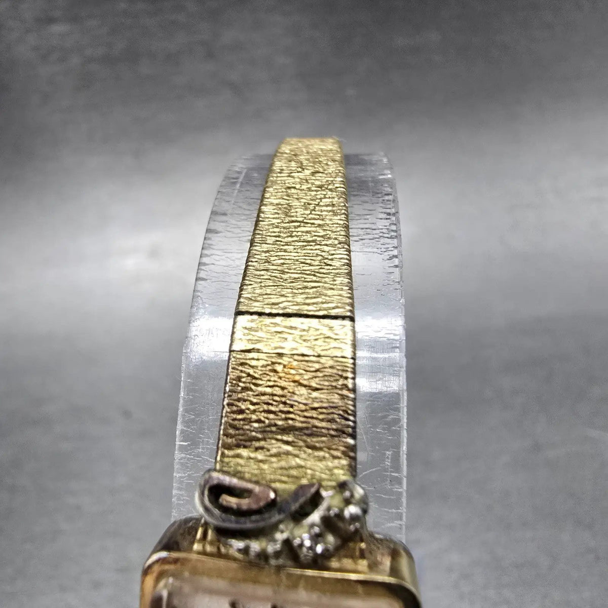 Hamilton Watch Women 15mm White Dial Gold Plated Diamonds Oval New Battery VTG4