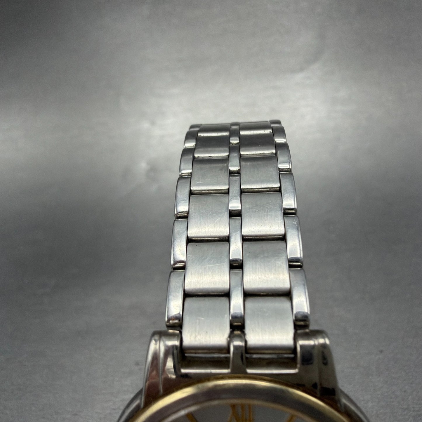 Seiko Lucent Watch Men 32mm White Dial Two Tone Round 5E21-6E90 PARTS5