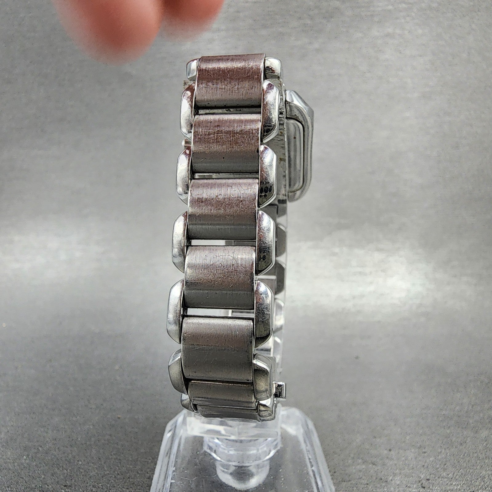 Tissot TWave Tank Watch Women 24mm MOP Dial Steel Rectangle L750/850 New BattAB7