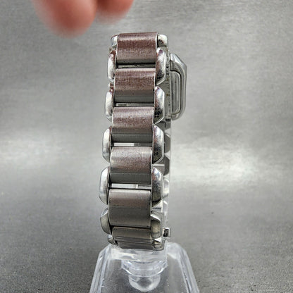 Tissot TWave Tank Watch Women 24mm MOP Dial Steel Rectangle L750/850 New BattAB7