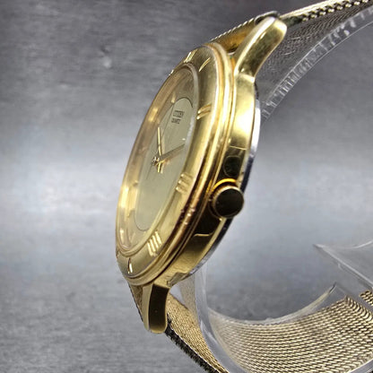 Citizen Watch Men 33mm Champagne Dial Gold Tone Date 5510-K06860 New Battery2