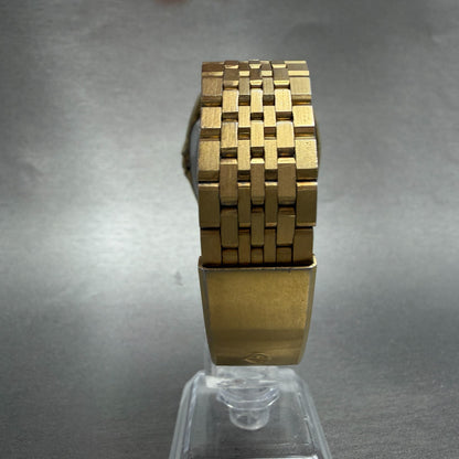 Seiko Automatic Watch Men 38mm Red Dial Gold Daydate 7006-5019 Runs Vintage7