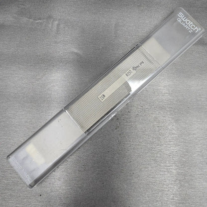 Swatch Twitch Twins Watch Men 33mm Silver Dial Blue Case GN168 New Battery NOS17