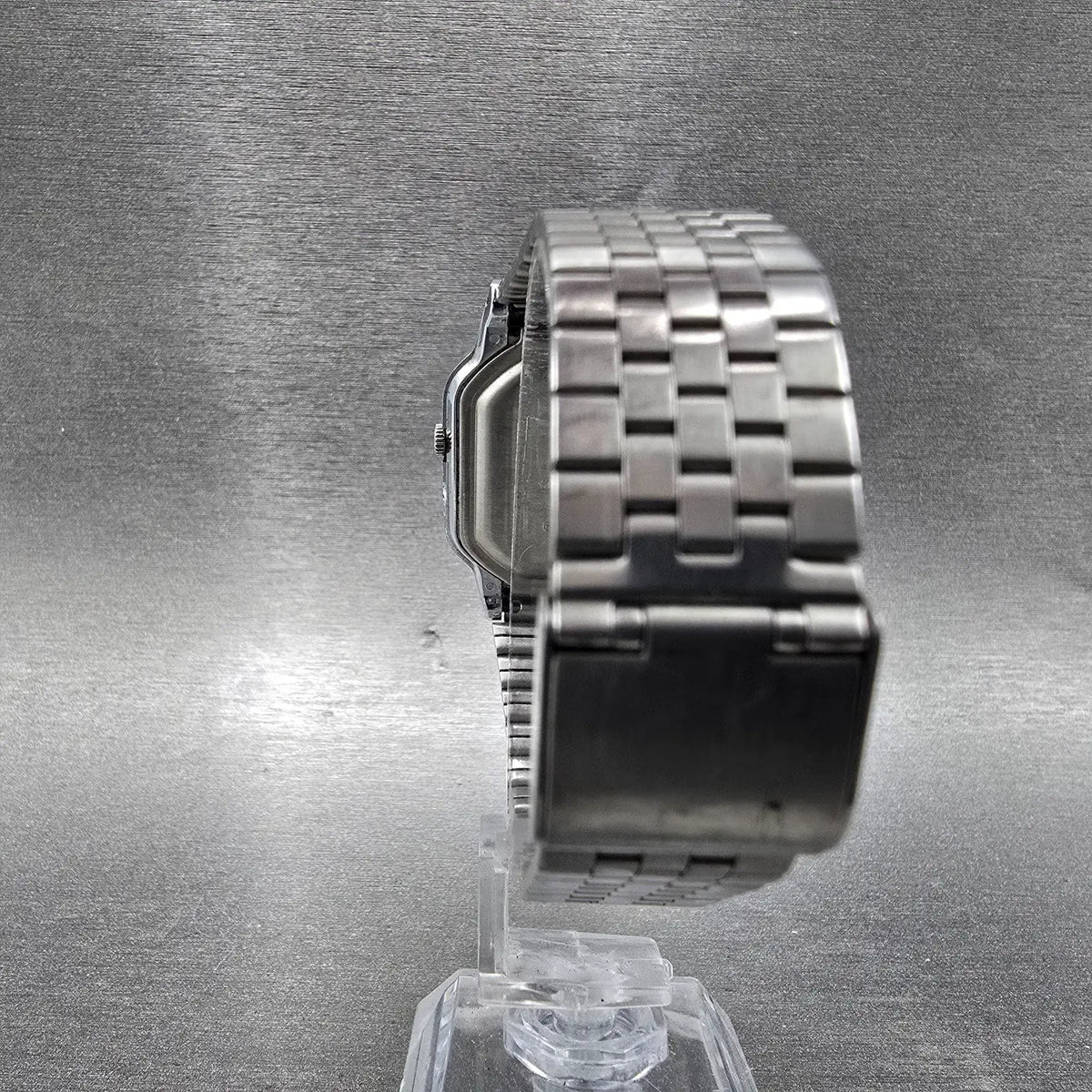 Seiko Alba Analog Digital Watch Men 32mm White Dial Silver Alarm Chrono READ!!!!7