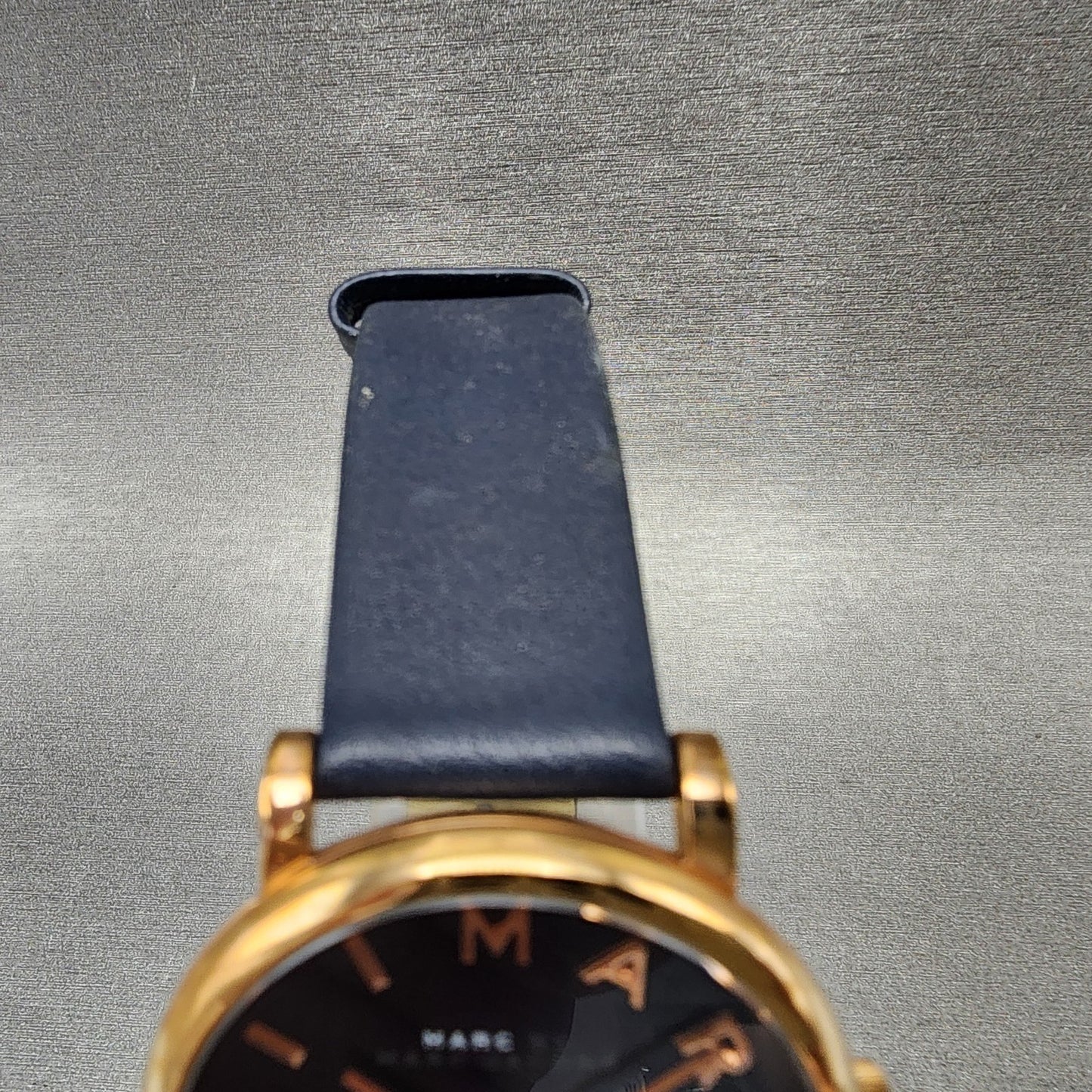 Marc Jacobs Baker Watch Men 37mm Blue Dial Rose Gold Tone Small Seconds New Batt4