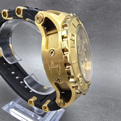 Invicta Reserve Chronograph Watch Men 52mm Champagne Dial Gold Tone 6905 New Bat3