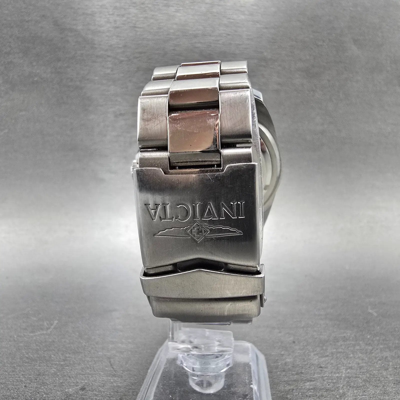 Invicta Dive Watch Men 45mm Silver Dial Silver Tone Date Round 6006 New Battery9
