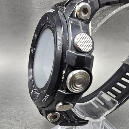 Casio Protrek WSD-F30 Watch Men 50mm Digital Black Silver GPS UNTESTED PARTS3