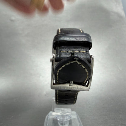 Michael Kors Watch Women 27mm Black Dial Silver Tone Rectangle MK-6011 New BattQ7