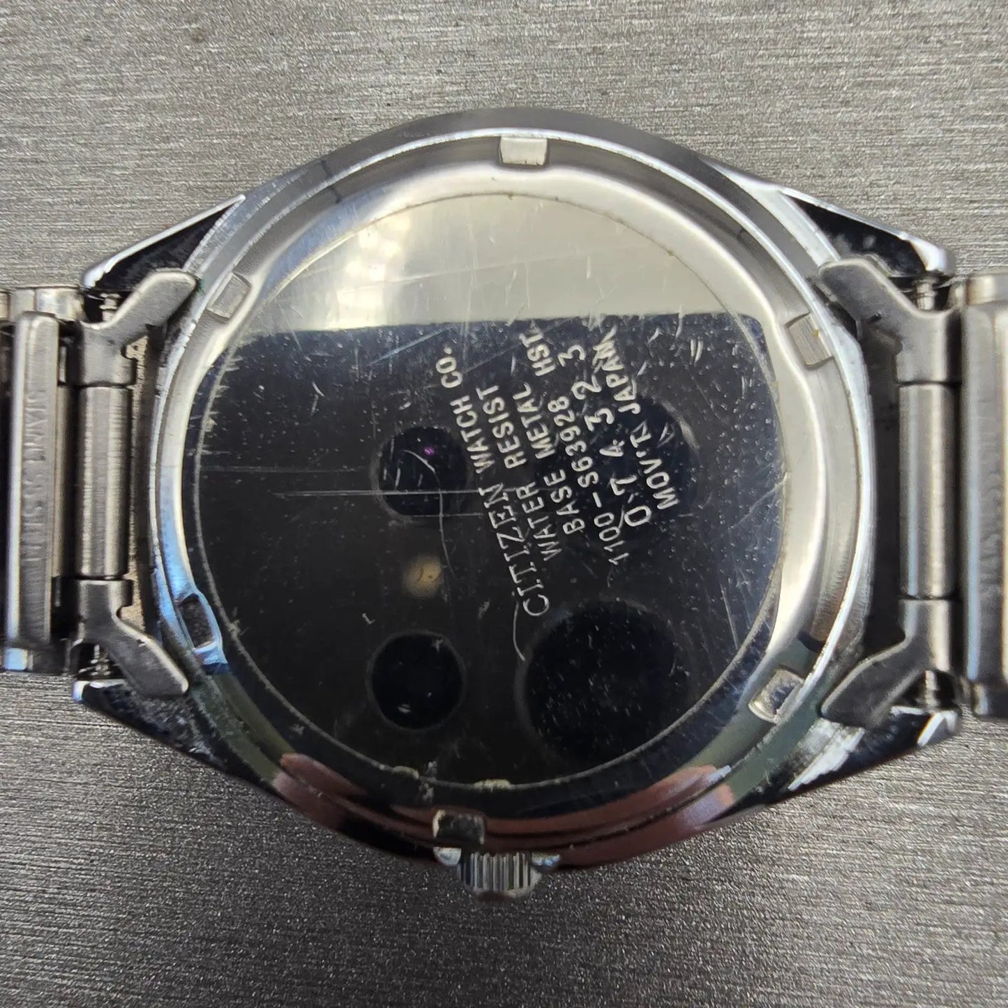 Citizen CQ Watch Men 36mm Silver Dial Silver Tone Daydate 1100-S63928 New Batt10