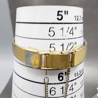 Seiko Watch Women 20mm Black Dial Gold Tone Round 8y210029 New Battery10