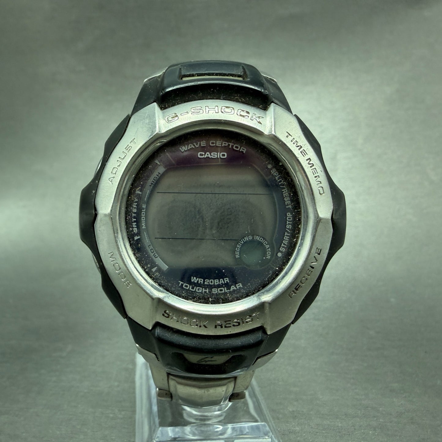 Casio G-Shock GW-700DJ Watch Men 47mm Digital Silver Black Solar PARTS0