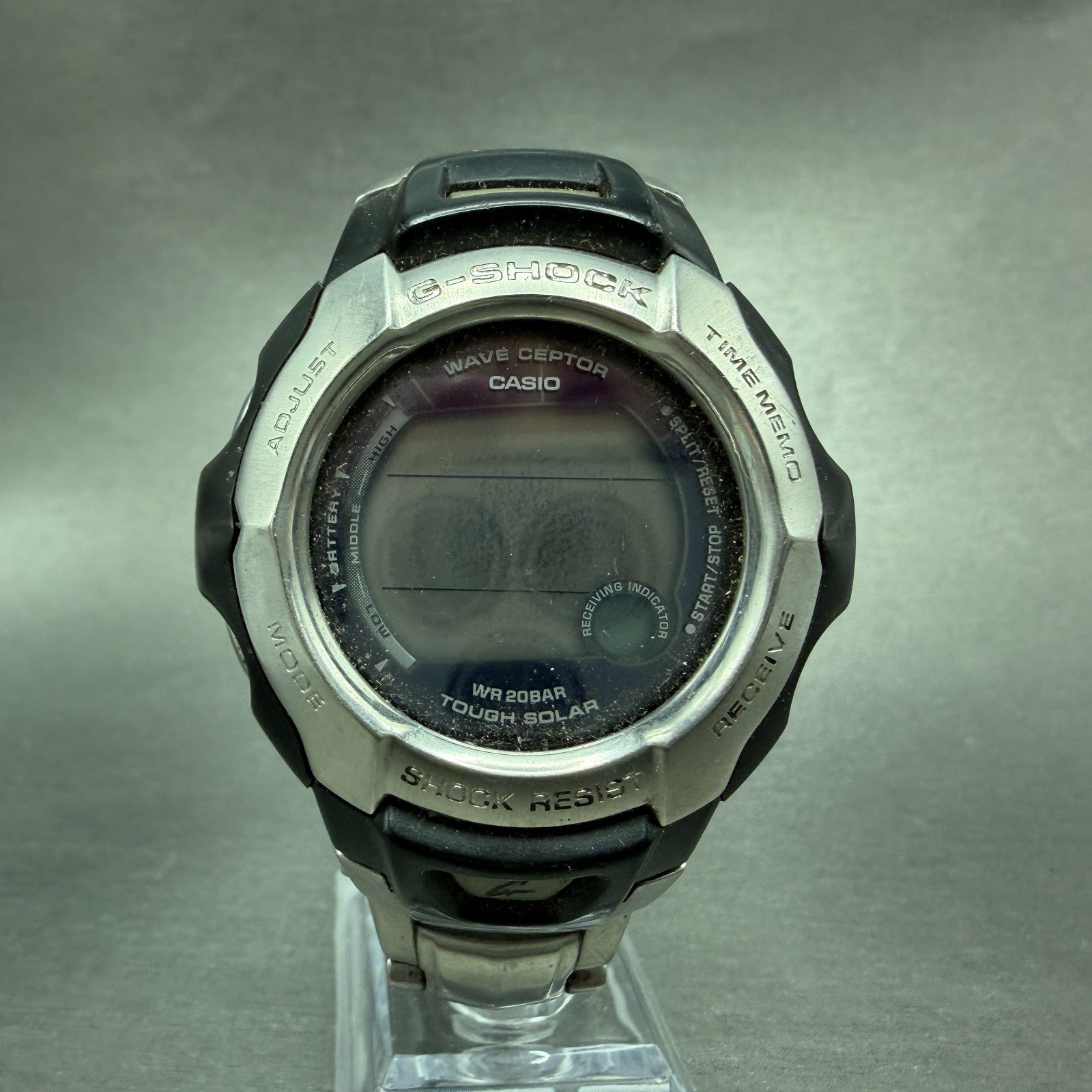 Casio G-Shock GW-700DJ Watch Men 47mm Digital Silver Black Solar PARTS0