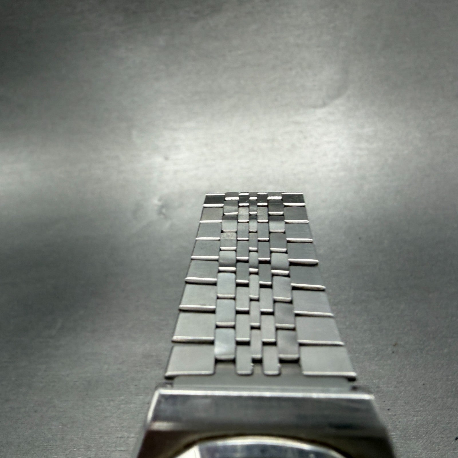 Seiko Chronos Watch Men 34mm Silver Dial Silver Tone Daydate 7433-7040 PARTS5