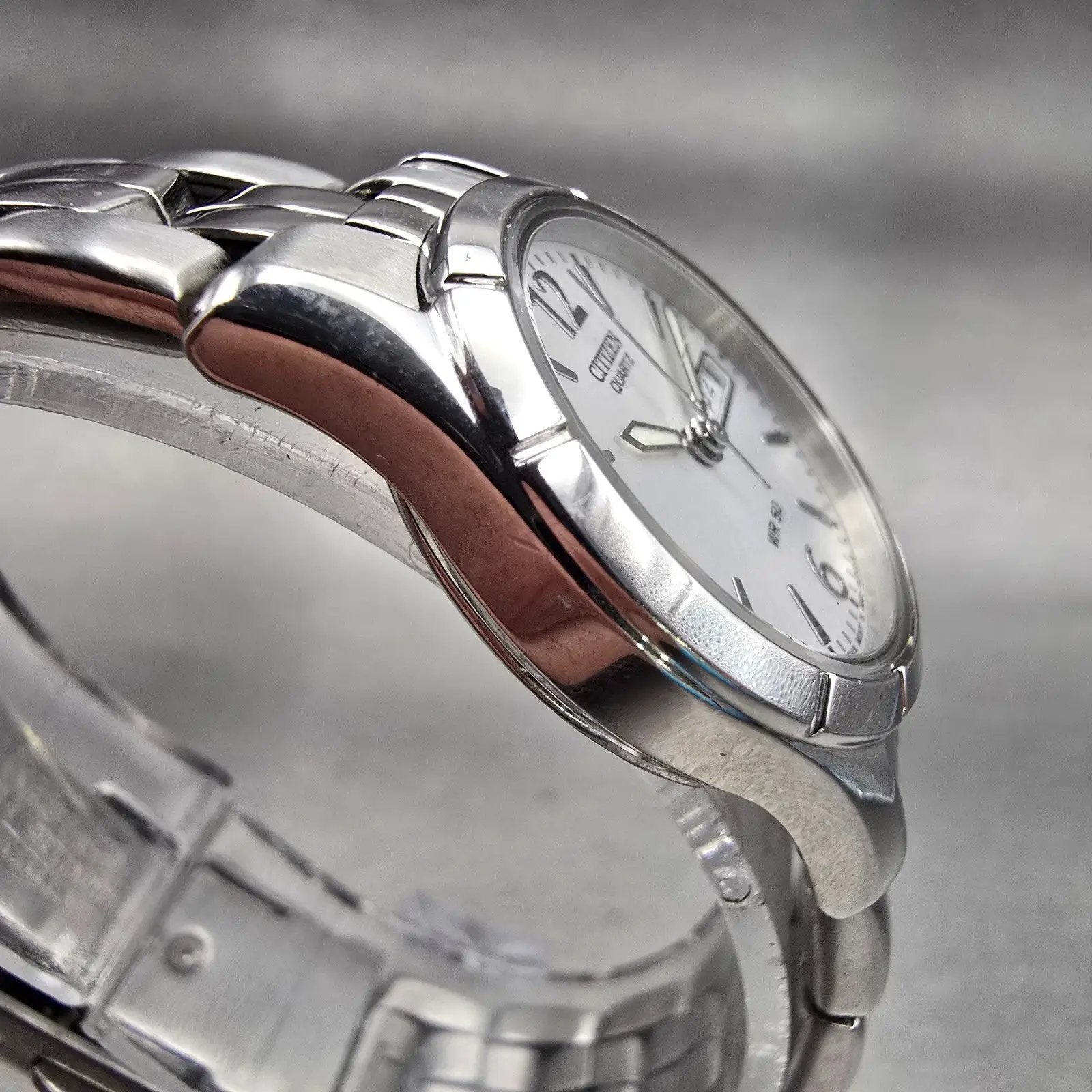 Citizen Watch Women 25mm Silver Dial Silver Tone Daydate 1002-S047439 New Batt3