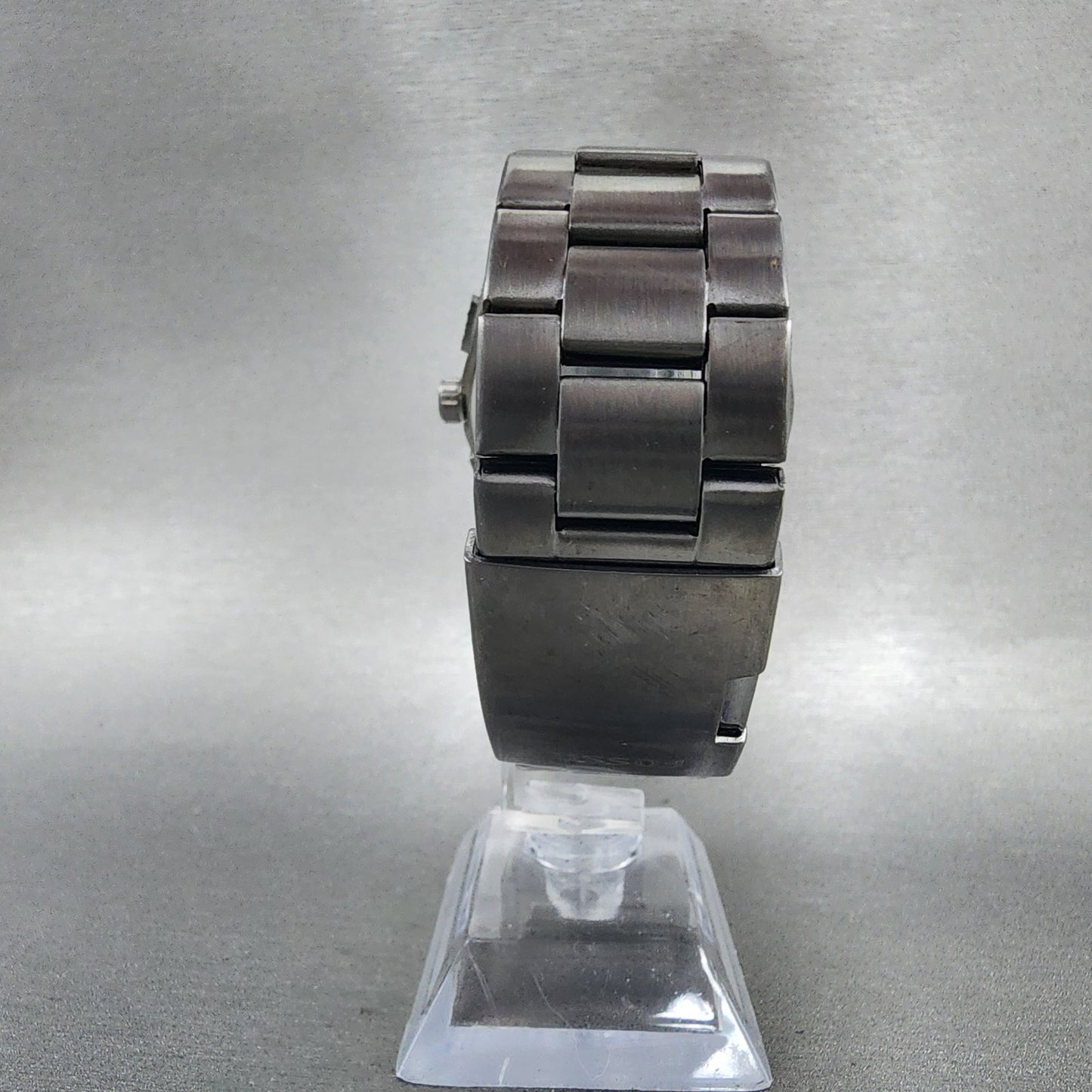 Fossil Machine Chronograph Watch Men 45mm Black Dial Gray Tone Date New Battery7