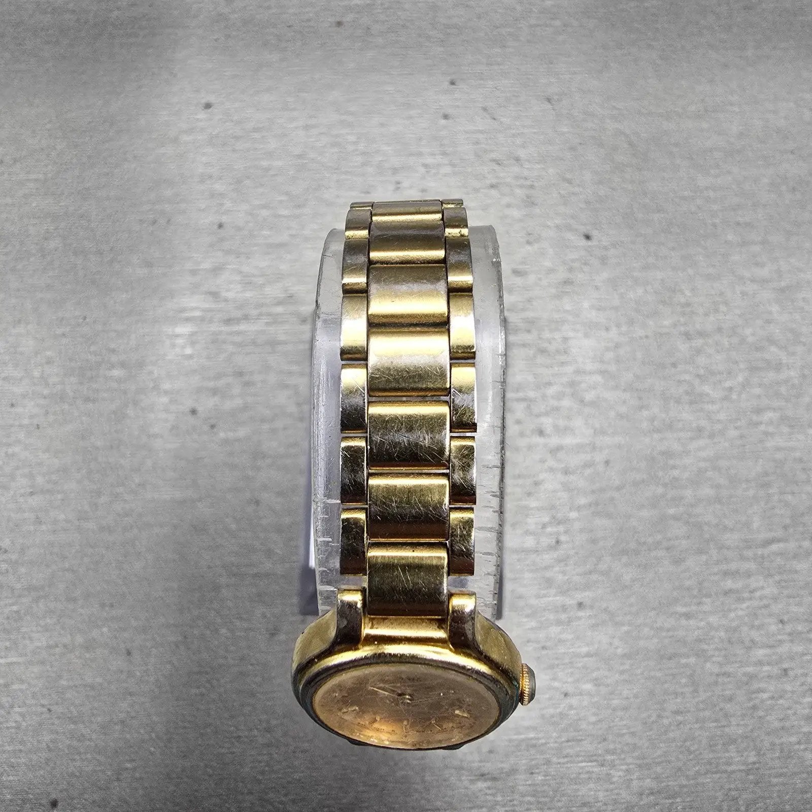 Seiko Watch Women 19mm Gold Dial Gold Tone Round 4N00-0069 New Battery Vintage4