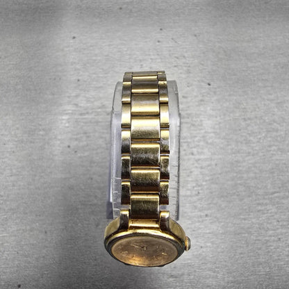 Seiko Watch Women 19mm Gold Dial Gold Tone Round 4N00-0069 New Battery Vintage4