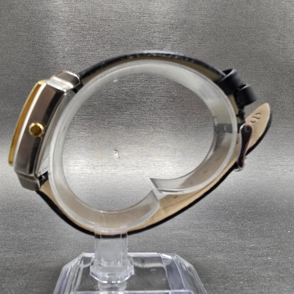 Philip Stein Signature Square Watch Women 28mm MOP Dial Two Tone Rectangle Works6
