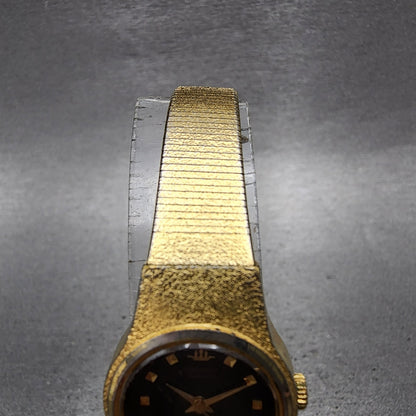 Seiko Watch Women 20mm Black Dial Gold Tone Round 8Y210020 New Battery4