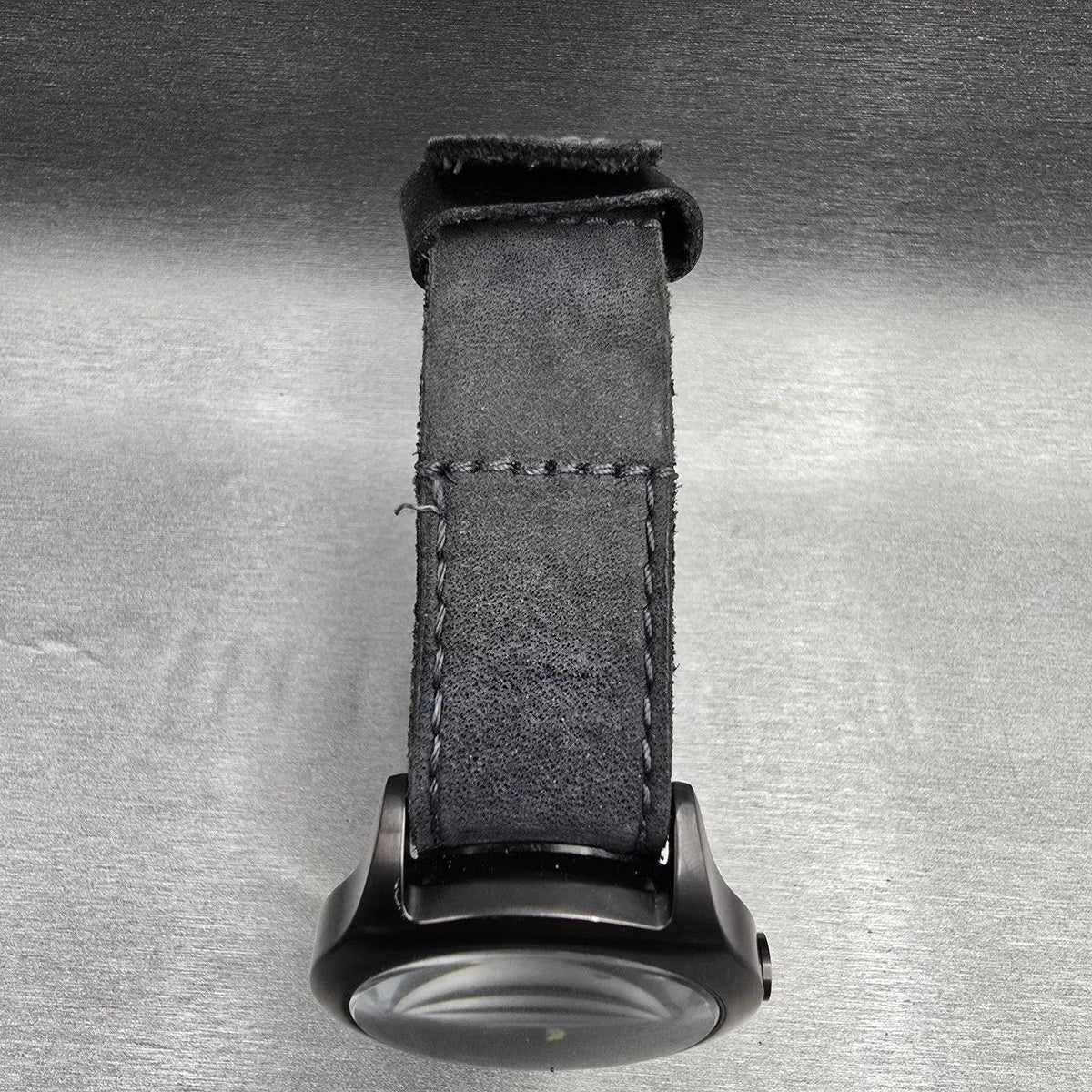 Nixon The Mod Watch Men 39mm Gray Dial Black Tone Round Leather Band New Battery4
