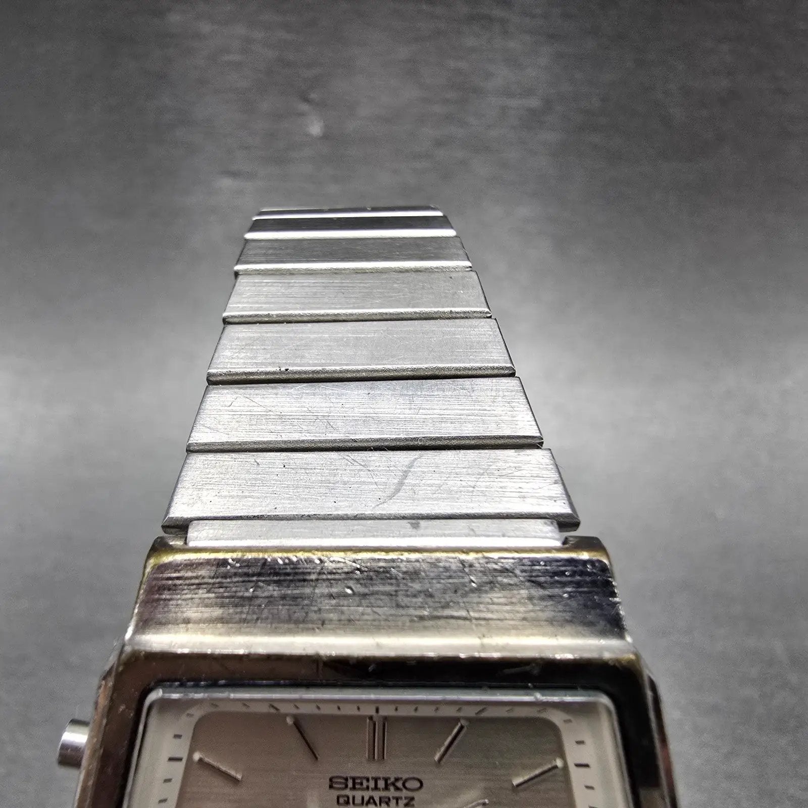 Seiko Analog Digital Watch Men 33mm Silver Dial Silver Tone H601-5400 NewBattery4