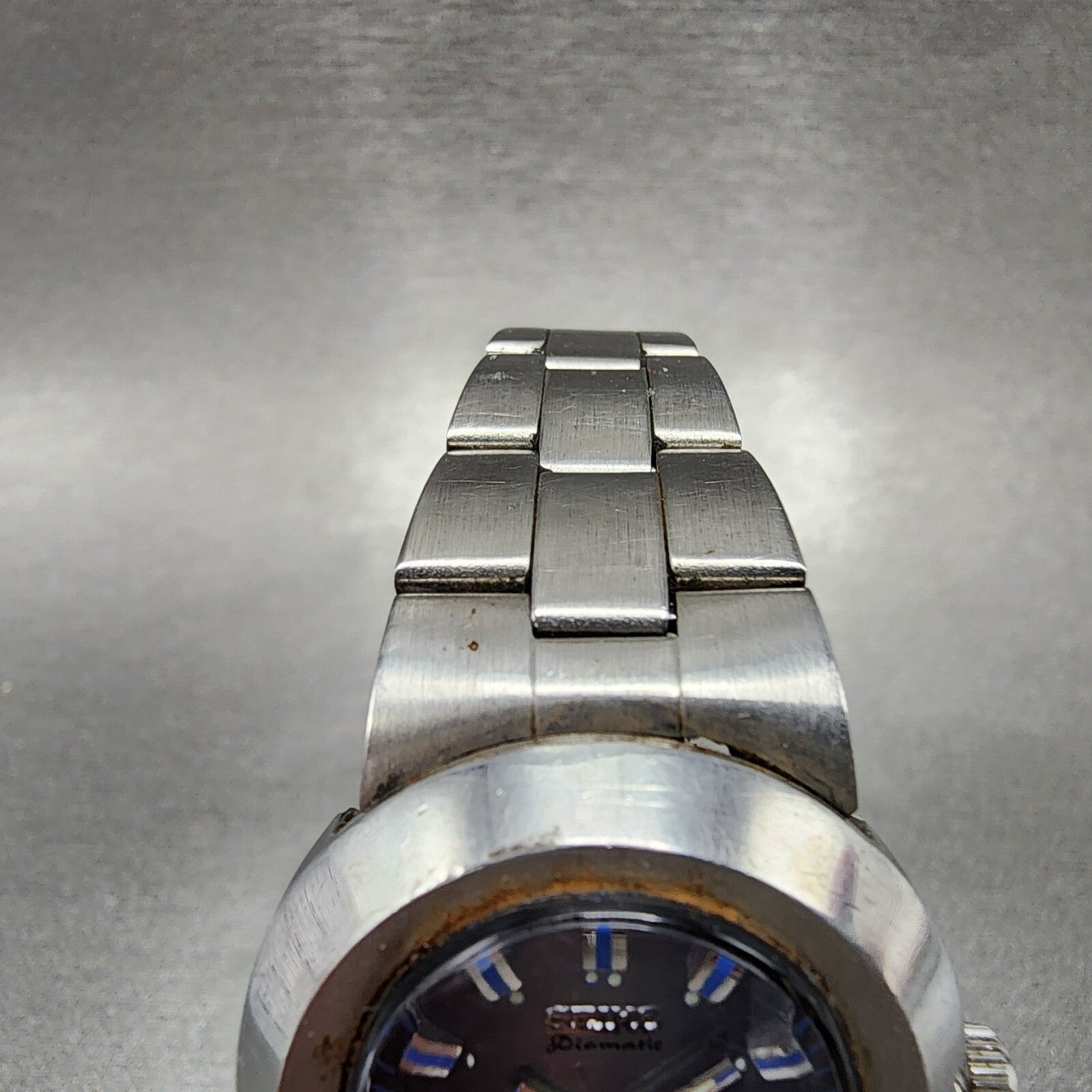 Seiko Diamatic Watch Women 29mm Blue Dial Steel Dadyate Round READ Automatic Run4