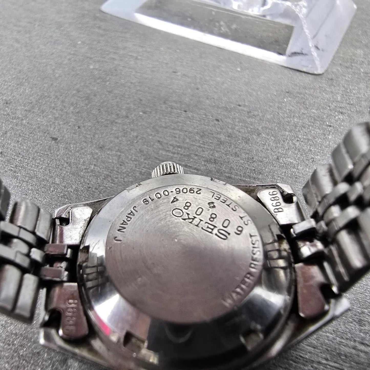 Seiko Automatic Watch Women 24mm Silver Dial Silver Tone Daydate 2906-0019 Runs10