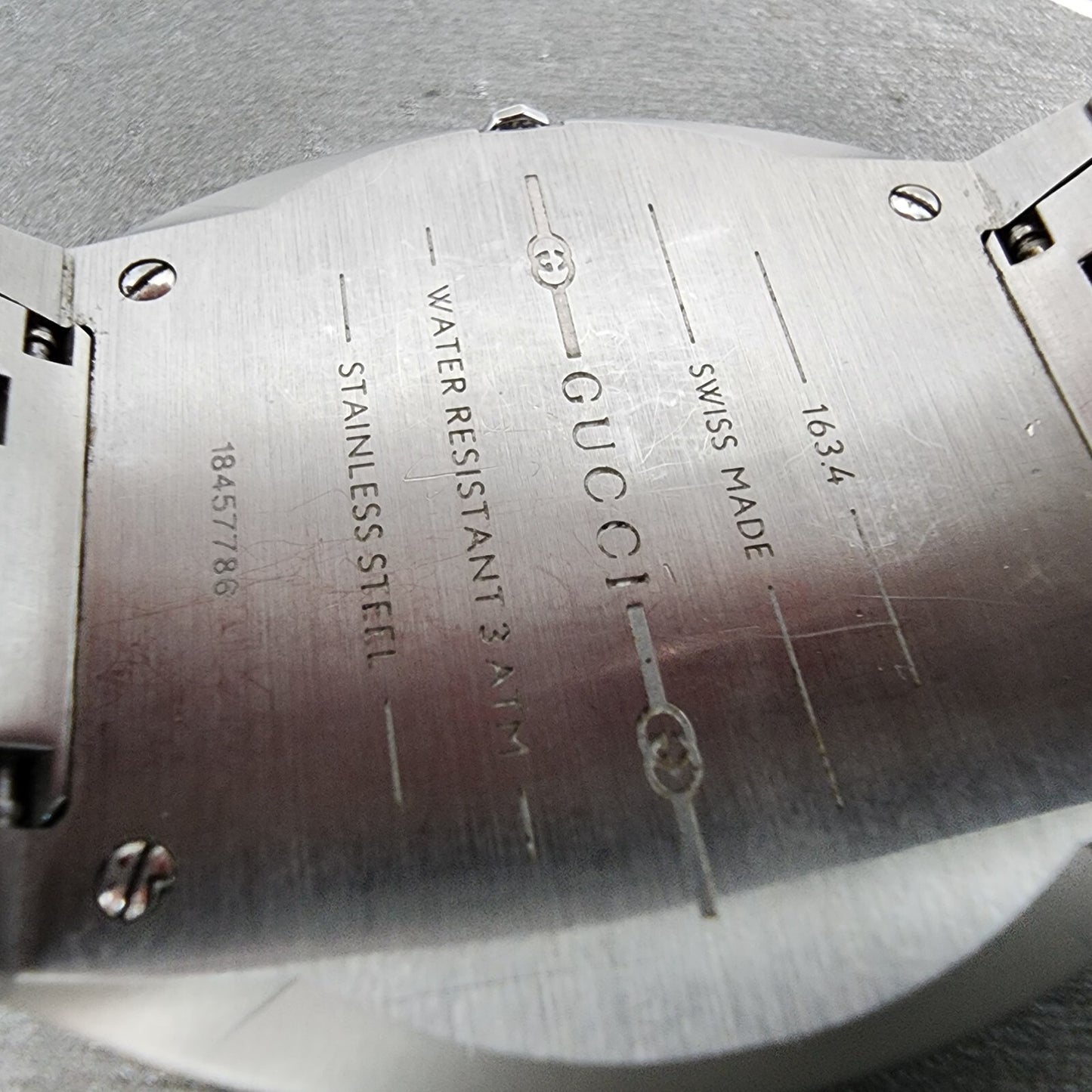 Gucci 25H Watch Men 38mm Silver Dial Silver Tone YA163402 New Battery9