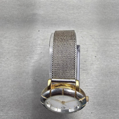Skagen Watch Women 26mm White Dial Two Tone Date Round 3SGS New Battery FT124