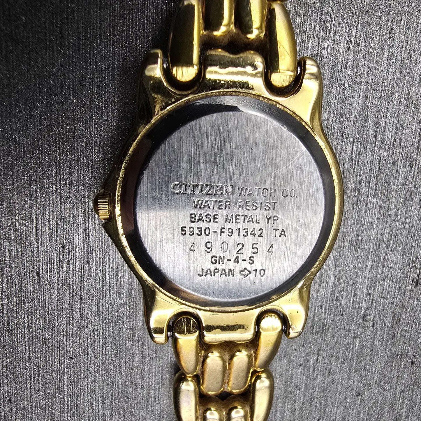 Citizen Elegance Watch Women 23mm MOP Dial Gold Tone Round 5930-F91342 New Batt10